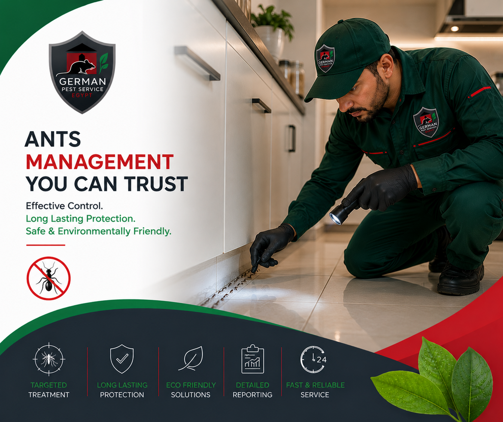 Ants management and pest control service in Egypt